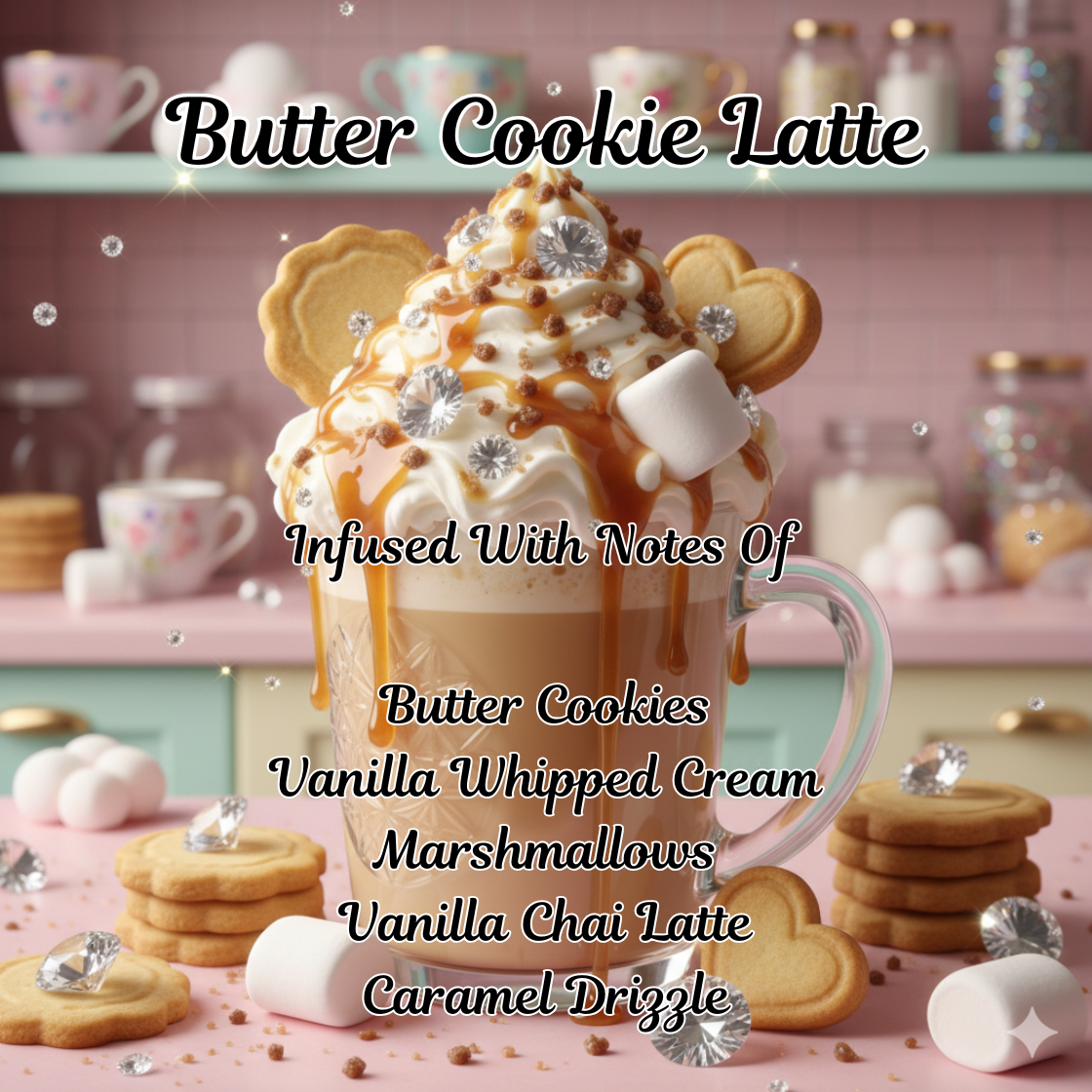 Butter Cookie Latte 🍪☕🍦🍡