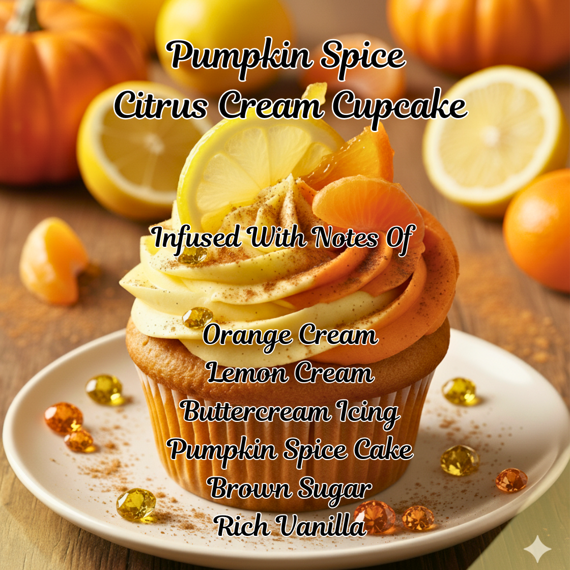 Pumpkin Spice 🎃 Citrus Cream 🍊🍋🍦Cupcake 🧁
